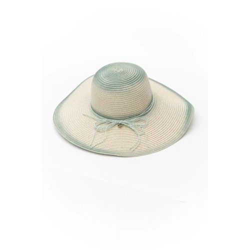 Γυναικείο ψάθινο καπέλο με διακοσμητική αλυσίδα ποσότητα