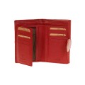 Lavor Μικρό Δερμάτινο Γυναικείο Πορτοφόλι με RFID 1-6016 Red