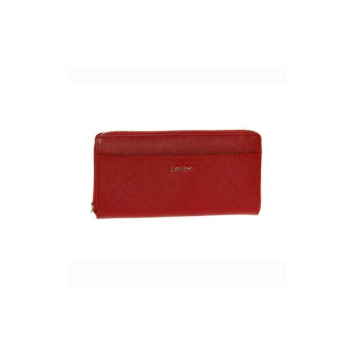 Lavor 1-5984 Μεγάλο Δερμάτινο Γυναικείο Πορτοφόλι με RFID Κόκκινο