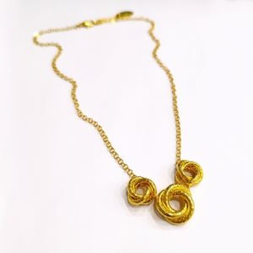 5011A Metalic knot necklace Χρυσό 45.90€